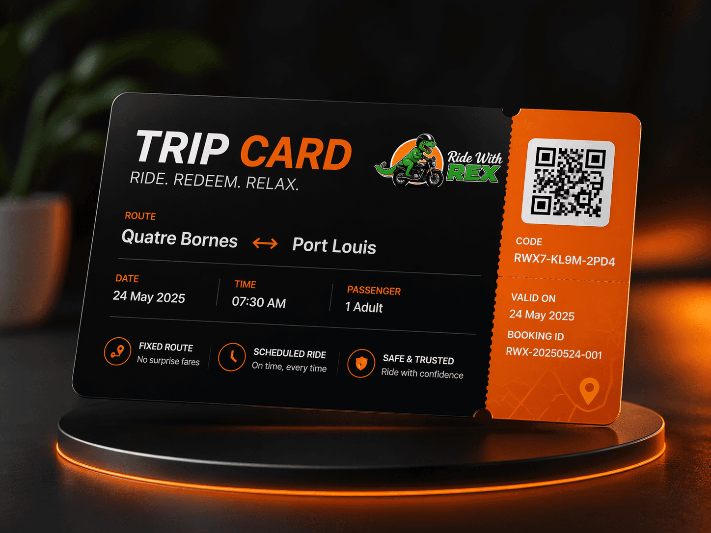 Trip Card demo preview